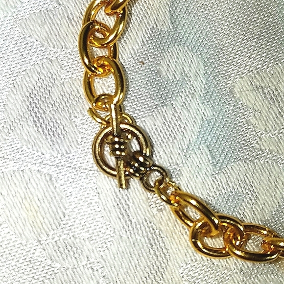Bracelet Rolo chain gold plate toggle clasp New - Picture 2 of 2